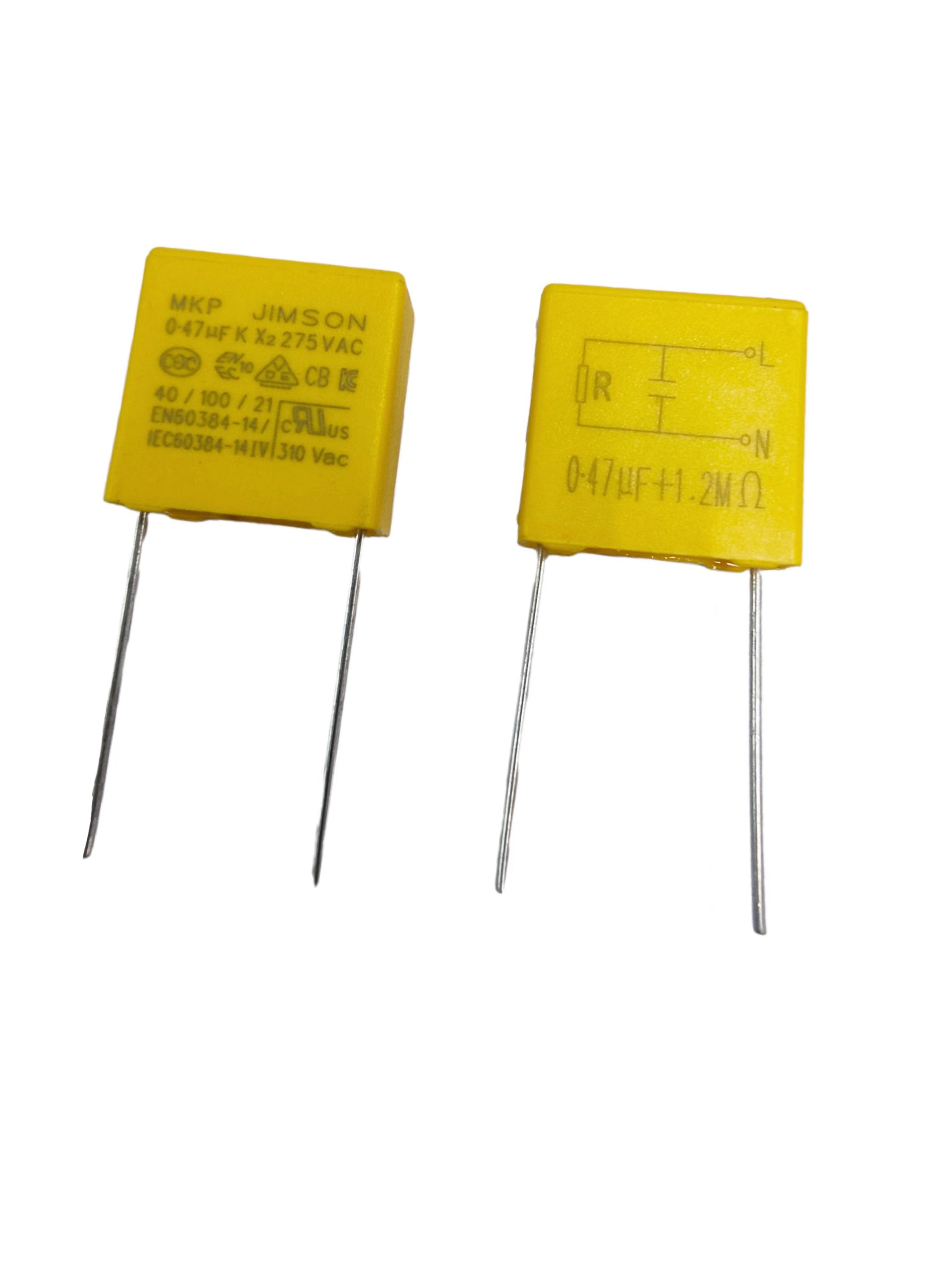 0.47uF Parallel 1.2MΩ Snubber Capacitors